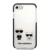 Karl Lagerfeld Apple iPhone 7/8/SE 2020/SE 2022 Capa TPE Karl and Choupette Branca