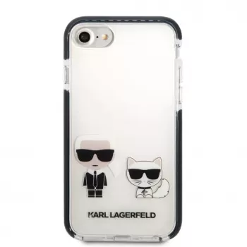 Karl Lagerfeld Apple iPhone 7/8/SE 2020/SE 2022 Capa TPE Karl and Choupette Branca