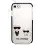 Karl Lagerfeld Apple iPhone 7/8/SE 2020/SE 2022 Capa TPE Karl and Choupette Branca