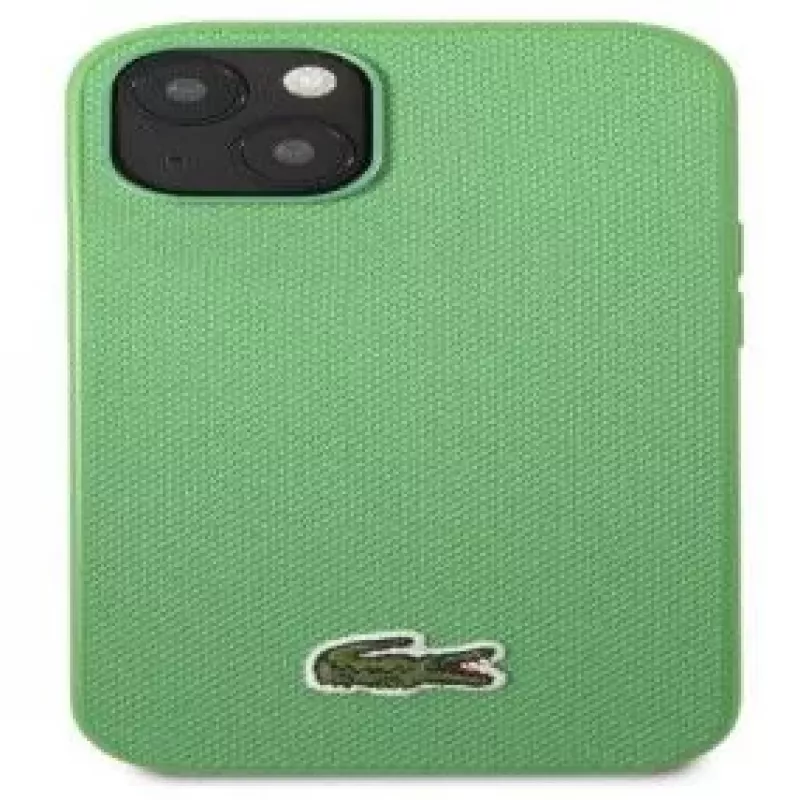 Lacoste Apple iPhone 14 Capa traseira Iconic Petit Pique Logo verde