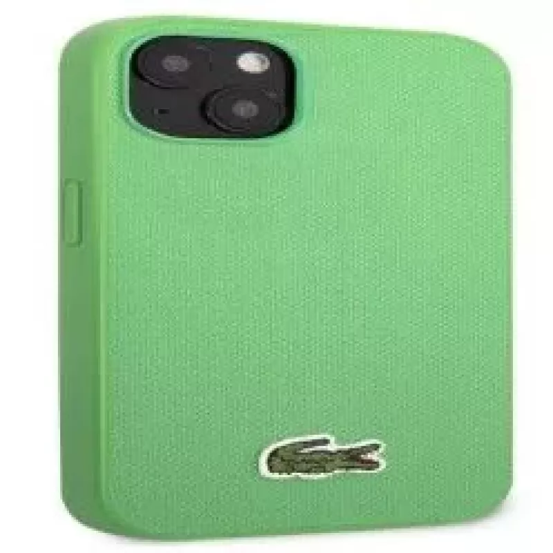 Lacoste Apple iPhone 14 Capa traseira Iconic Petit Pique Logo verde