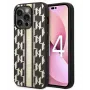 Karl Lagerfeld Apple iPhone 14 Pro 6,1 Capa Rígida Monogram Stripe castanha