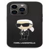 Karl Lagerfeld Apple iPhone 14 Pro Max Capa de Silicone Líquido Ikonik NFT preta