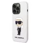 Karl Lagerfeld Apple iPhone 14 Pro Capa de Silicone Líquido Ikonik NFT branca