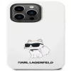 Karl Lagerfeld Apple iPhone 14 Pro Capa de Silicone Líquido Choupette NFT branca