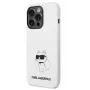 Karl Lagerfeld Apple iPhone 14 Pro Capa de Silicone Líquido Choupette NFT branca