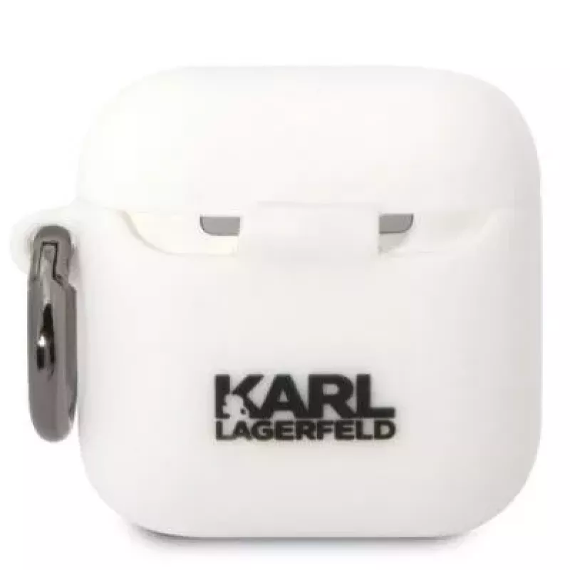 Karl Lagerfeld AirPods 1/2 Capa de Silicone Choupette branca