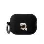 Karl Lagerfeld Capa de Silicone 3D Logo NFT Karl Head para AirPods Pro 2 preta