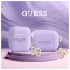 Guess Capa de Silicone para Apple AirPods 1/2 Classic Logo Gold Charm lilás