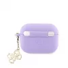 Guess Capa de Silicone para Apple AirPods Pro Classic Logo Gold com 4G Charm lilás