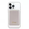 Guess Power Bank 5000mAh 15W MagSafe e carregamento normal com Metal Script Logo dourada