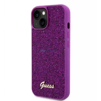 Guess Apple iPhone 15 Capa Sequin Script Logo magenta