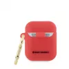Hello Kitty capa para Apple AirPods 1/2 de silicone 3D Kitty Head vermelho