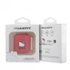 Hello Kitty capa para Apple AirPods 1/2 de silicone 3D Kitty Head vermelho