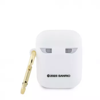 Hello Kitty HKA23DKHSH Capa de Silicone 3D Kitty Head para Apple AirPods 1/2 - branca