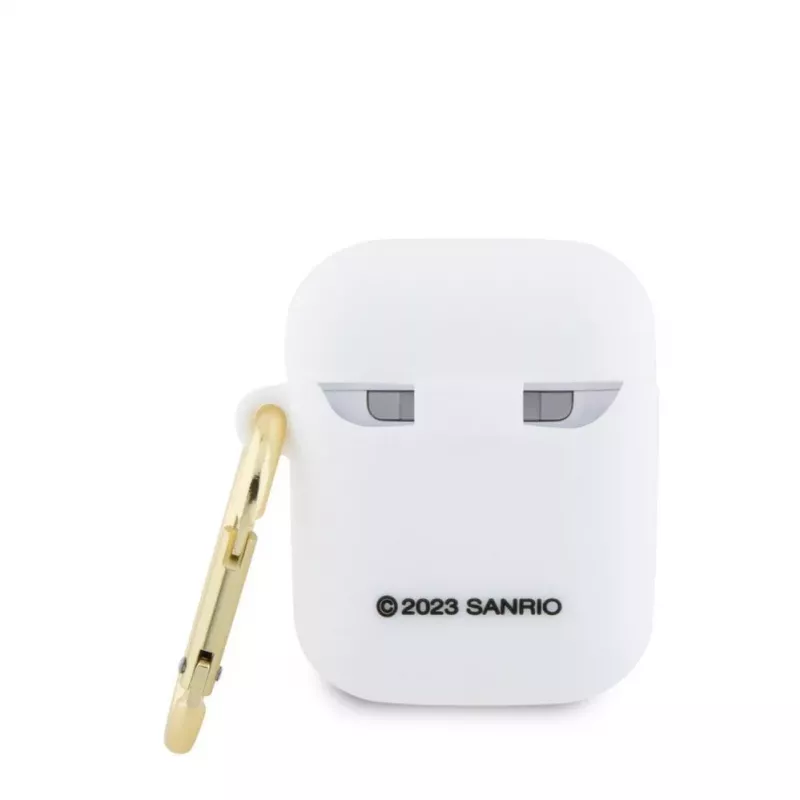 Hello Kitty HKA23DKHSH Capa de Silicone 3D Kitty Head para Apple AirPods 1/2 - branca