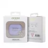 Guess Capa de Silicone para AirPods 3 Classic Logo Gold com 4G Anhänger lilás