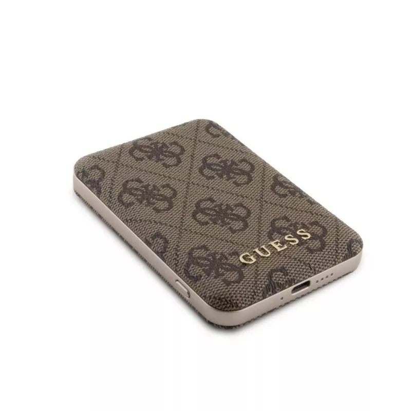 Guess Power Bank MagSafe 5000mAh 4G PU castanha
