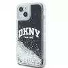 DKNY Capa rígida Liquid Glitter Big Logo para iPhone 15 preto