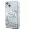 DKNY Capa rígida Liquid Glitter Big Logo para iPhone 15 preto