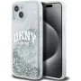 DKNY Capa rígida Liquid Glitter Big Logo para iPhone 15 preto