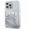 DKNY Capa rígida Liquid Glitter Big Logo para iPhone 15 Pro 6.1 preto