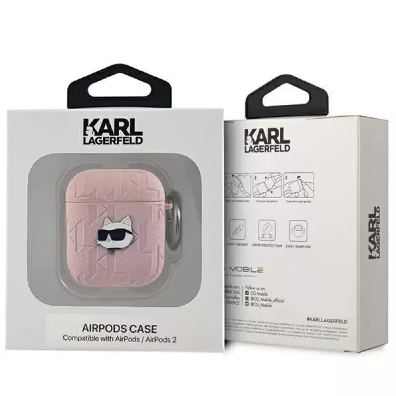 Karl Lagerfeld Capa Ikonik Saffiano para Apple iPhone 14 Pro Max - rosa