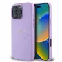 Guess Capa PU Grained Classic Logo MagSafe para iPhone 16 Pro Max roxo