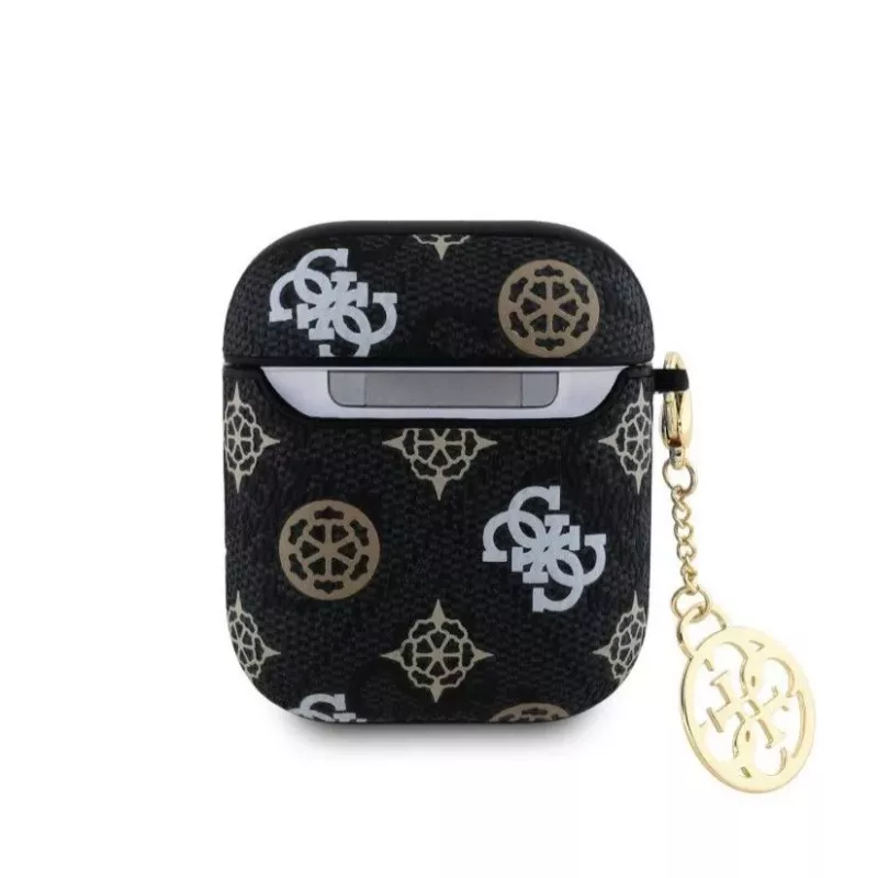 Guess Capa PU 4G Peony Charm para AirPods 1/2 preto