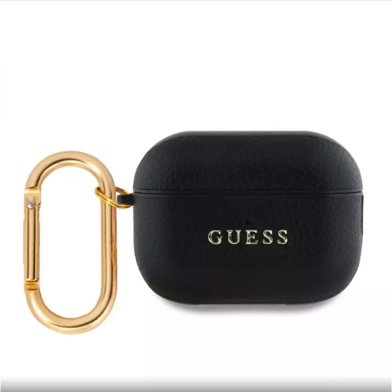 Guess Capa PU Grained Classic Logo para AirPods Pro 2 preto