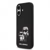 Karl Lagerfeld Capa MagSafe Liquid Silicone K&CH Sketch para Apple iPhone 17 preto