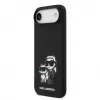 Karl Lagerfeld Capa MagSafe Liquid Silicone K&CH Sketch para Apple iPhone Air preto