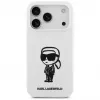 Karl Lagerfeld Capa de silicone KL Sketch & Logo com MagSafe para Apple iPhone 17 Pro - branco