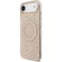 Guess Capa de silicone com MagSafe Flowers Allover com fita de pérolas para Apple iPhone 17 Air rosa