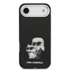 Karl Lagerfeld Capa de silicone IML Aquarelle K&C Logo para Apple iPhone Air preto