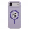 Karl Lagerfeld Apple iPhone Air Capa Liquid Silicone Karl and Choupette MagSafe Roxa