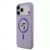 Karl Lagerfeld Apple iPhone 17 Pro Max Capa Liquid Silicone Karl and Choupette MagSafe Roxa