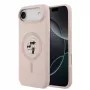 Karl Lagerfeld Liquid Silicone Karl and Choupette Capa MagSafe para iPhone Air, rosa
