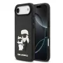 Karl Lagerfeld 3D Rubber Karl and Choupette Capa para iPhone Air, preta