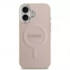 Capa MagSafe Guess em PU Saffiano para Apple iPhone 17, rosa