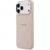 Capa em silicone com MagSafe Classic Logo Guess para Apple iPhone 17 Pro Max, rosa