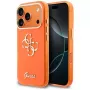Guess IML 4G Script Metal Capa para iPhone 17 Pro, laranja