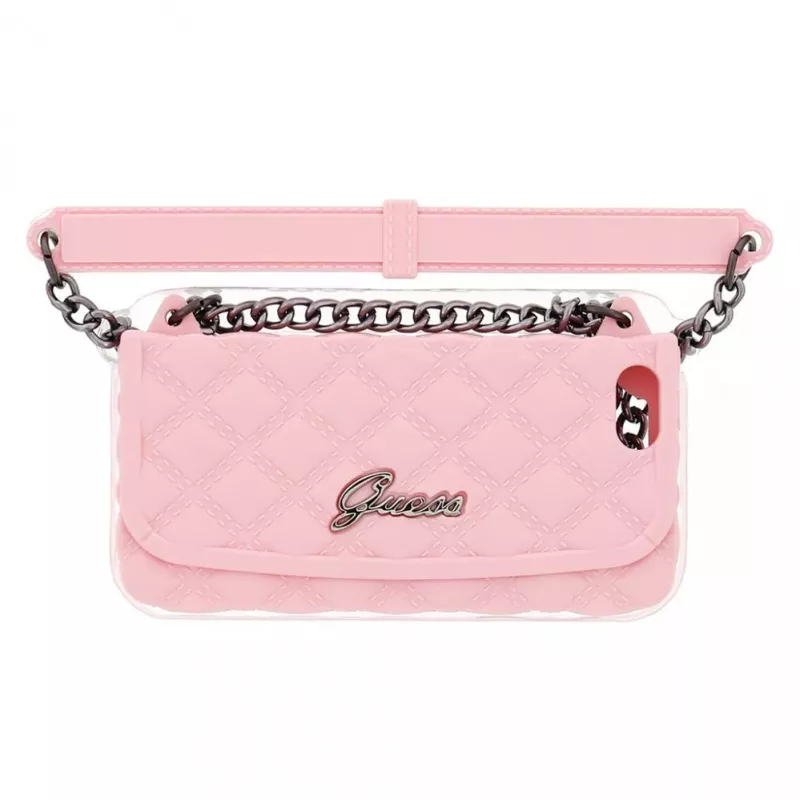 Capa em silicone Quilted Clutch Apple para iPhone 6, rosa