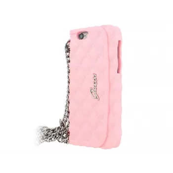 Capa em silicone Quilted Clutch Apple para iPhone 6, rosa