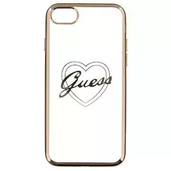 Capa TPU Apple Heart Guess para Apple iPhone 7/8, dourada