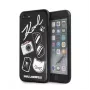 Capa rígida Pins Karl Lagerfeld para Apple iPhone 7/8/SE2020, preta