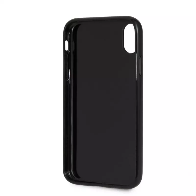 Capa rígida Signature BMW em carbono verdadeiro para Apple iPhone XR, preta