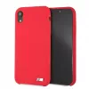 Capa rígida em silicone BMW para Apple iPhone XR, vermelha
