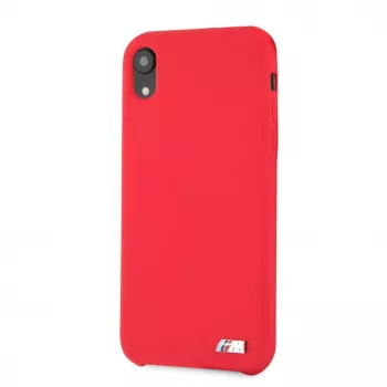 Capa rígida em silicone BMW para Apple iPhone XR, vermelha