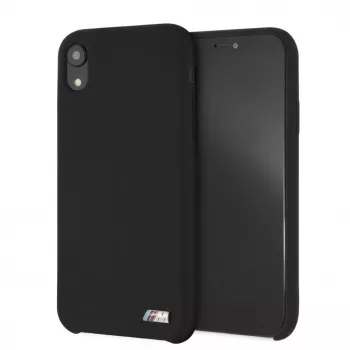 Capa rígida em silicone BMW para Apple iPhone XR, preta M Collection